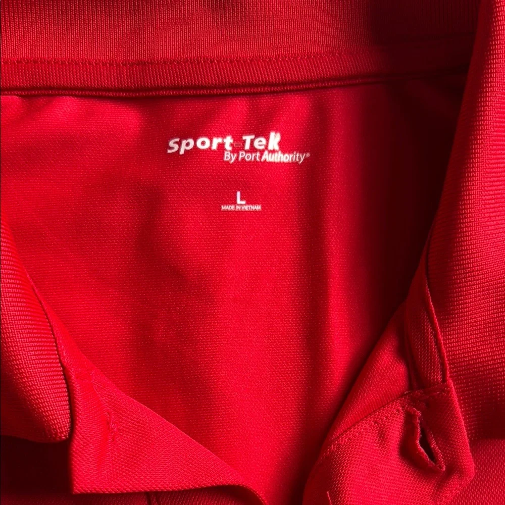 📦Discounted Shipping!📦Port Authority Red Polo Shirt Vibrant Cotton Blend - Picture 2 of 2